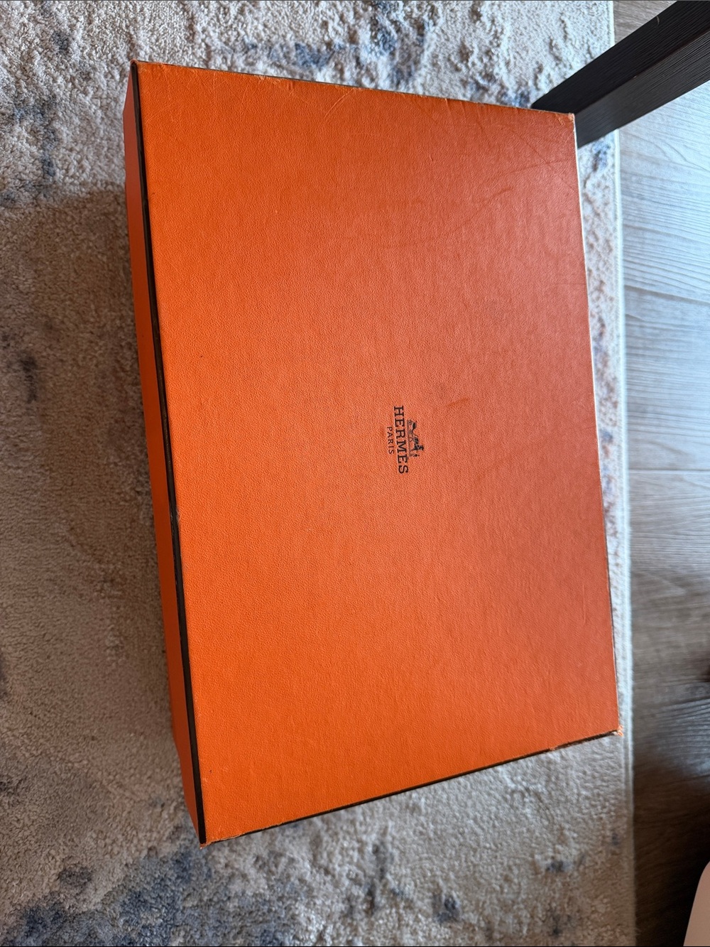 Hermes Orange Signature Shoe Box